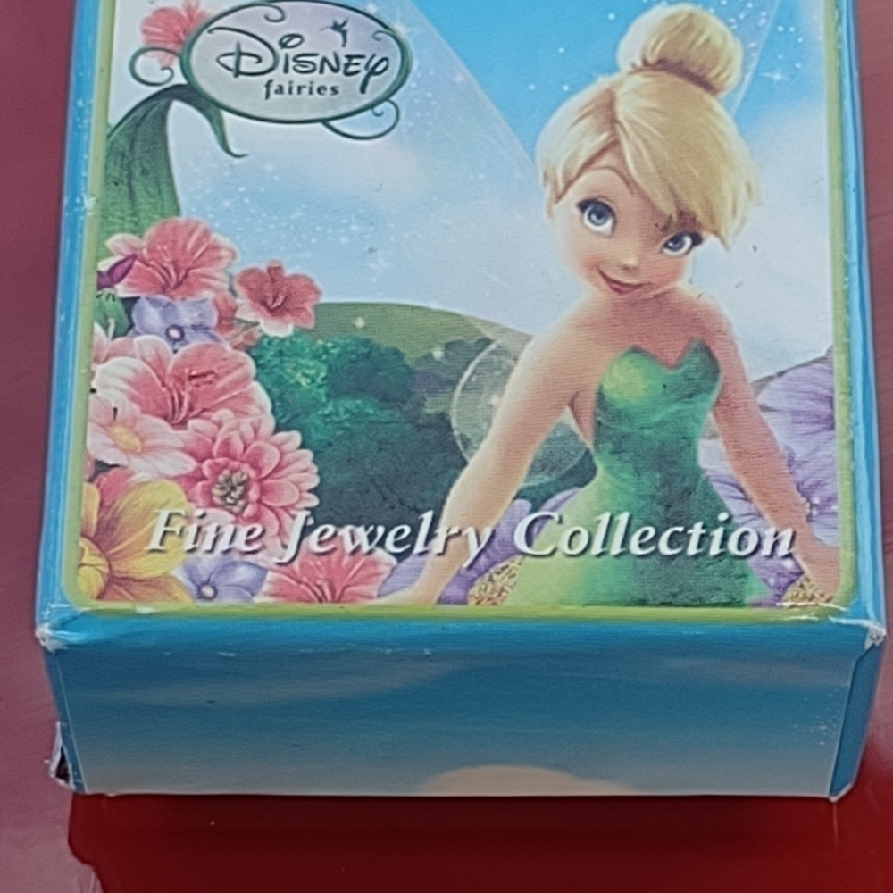 Disney Sterling Silver Disney Fairies TinkerBell Necklace/Pendant Vintage NWT - Picture 7 of 8